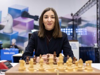 Румынская шахматистка Ирина Мулмага на турнире Tata Steel Challengers 2025 (Вейк-ан-Зее,18 января 2025)