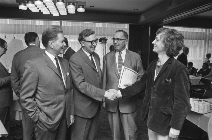 Керес, Смыслов, Эйве и Тимман на турнире IBM 1971 года